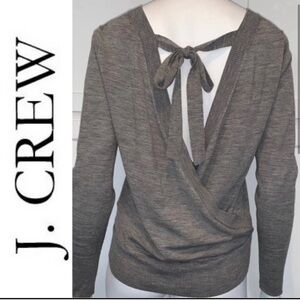 J. Crew Wrapped back pullover in merino wool XXL